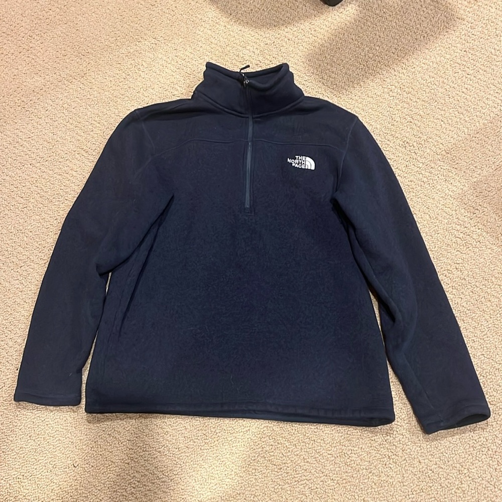 Navy Blue North Face Fleece Quarter Zip